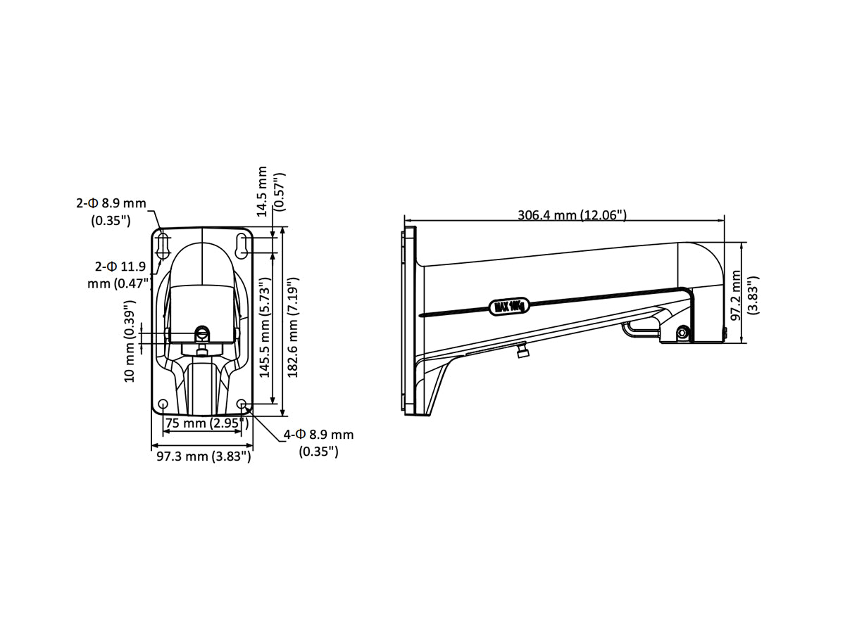 DS-1602ZJ Wall Mount Bracket