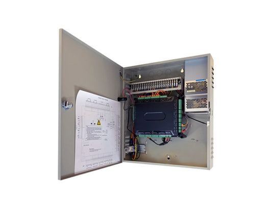 DS-K2604-G Four Door Access Controller, Supports Wiegand & RS-484 Readers, 4 Alarm Input,  4 Relay, 4 Alarm Out, Fire relay x 1(Total power cutoff),TCP/IP, 100,000 Cards