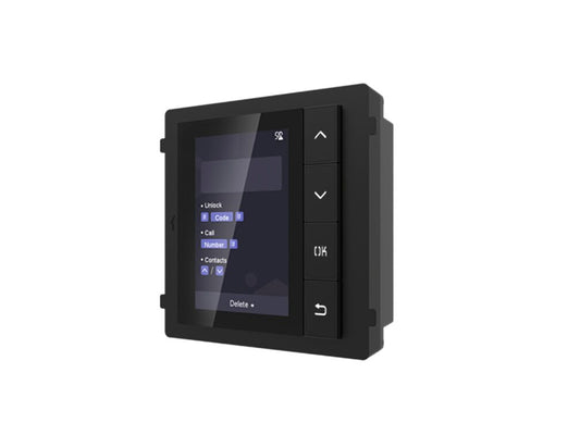 DS-KD-DIS Display module, module connection with RS-485 , IP65,Backlight,Flush mounting, Surface mounting, 98.21mmx100.21 mm x33.7mm, 3.5 inch LCD, 320*480, 4 buttons, dial number display