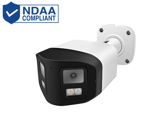TI-NC414DL-2LBA-4 4MP dual-lens dual-light Two-way Audio Human and Vehicle Detection IP Camera, 1/2.9" CMOS, 4MP wide-view resolution 3840 x 1080P (32:9)