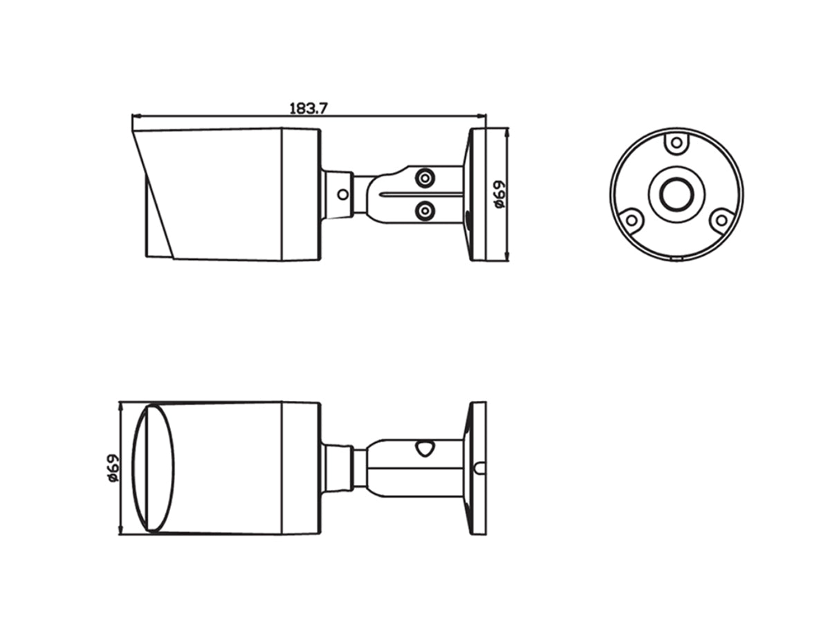 TI-NC426-MBA-28 6MP Fixed Bullet Network Camera