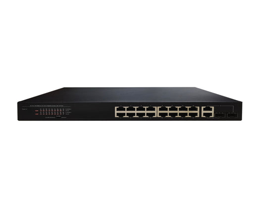 TI-POE16GFE-250 16 Ports POE switch, Support Extension, Standard 1U rack, built-in power, IEEE 802.3af/at PoE Standard Compliant 200W