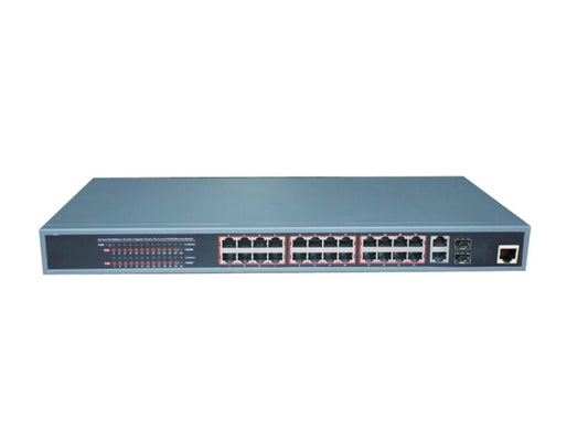 TI-POE24AGFW-370 24 Port Rack Mountable L2 Full managed POE SWITCH with 16 POE Ports 1U Switch buit-in power 370W