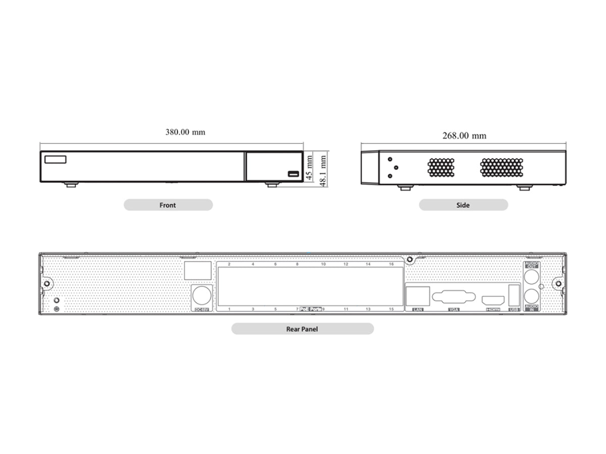 TN-816P6-N NDAA COMPLIANT TruView NVR