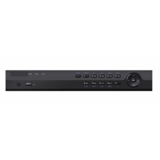 DVR-XVR-HAR326-16 XVR, 16 CH 8MP 5 in 1 HD-TVI/ AHD/ Analog/ 2 CH IP (6MP): Recording 192 FPS @ 5MP; 240 FPS@ 4MP; 288FPS@ 3MP, 480FPS @1080p. H.265+, All CH Playback, Audio 4-1, Alarm 16-4, HDMI-4K,