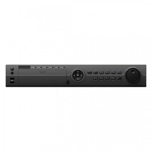DVR-XVR-HAR526-32 XVR, 32 CH 8MP 5 in 1 HD-TVI/ AHD/ Analog/ 8 CH IP (8MP): Recording 384 FPS @ 5MP; 480 FPS@ 4MP; 576FPS@ 3MP; 960FPS @1080p. H.265+, 16 CH Playback, Audio 4-1, Alarm 16-4, HDMI-4K