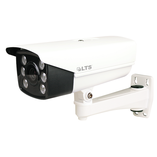 LT-LPR100, Platinum HD-TVI VF Motorized Lens Bullet License Plate Camera, 1.3MP, 6-22mm, 6 Giant Flux LED