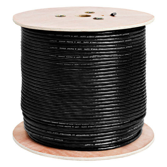 LTAC2046BK, Black, Cable CAT6 CCA UL, 1000ft
