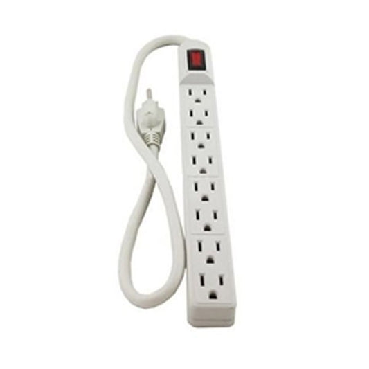 LTPS0806,Power Strip,8 outlets,6ft,White