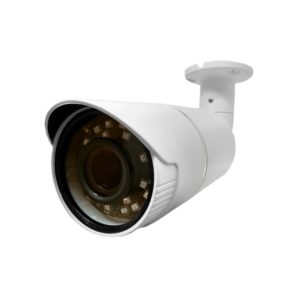 TVI-50SBVW-M Bullet Cameras, 5.0 TVI Megapixel 2.8~12mm vari-focal 5.0 Megapixel HD Motorized zoom Lens. BLC, DWDR, OSD(CoC), IP66 Weather Proof, White, DC 12V