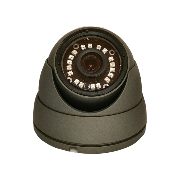 TVI-20NDG/W-T Dome-Turret Cameras, 1/3" TVI 2.0 Megapixel CMOS, 3.6mm 3.0 Megapixel HD Lens, 1920*1080p, 18pcs IR LEDs with Obscure Glass, Up to 120ft, IP66 Weather Proof, Grey Metallic and White, DC 12V, Wall/ Ceiling Mountable