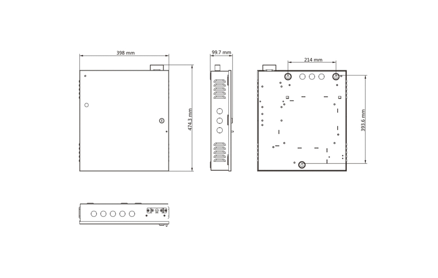 DS-K2604-G Four Door Access Controller, Supports Wiegand & RS-484 Readers, 4 Alarm Input,  4 Relay, 4 Alarm Out, Fire relay x 1(Total power cutoff),TCP/IP, 100,000 Cards