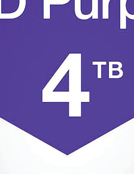 DHWD43PURZ WD Purple 4TB Surveillance Hard Disk Drive,  5400 RPM Class SATA 6 Gb/s 256MB Cache 3.5  Inch