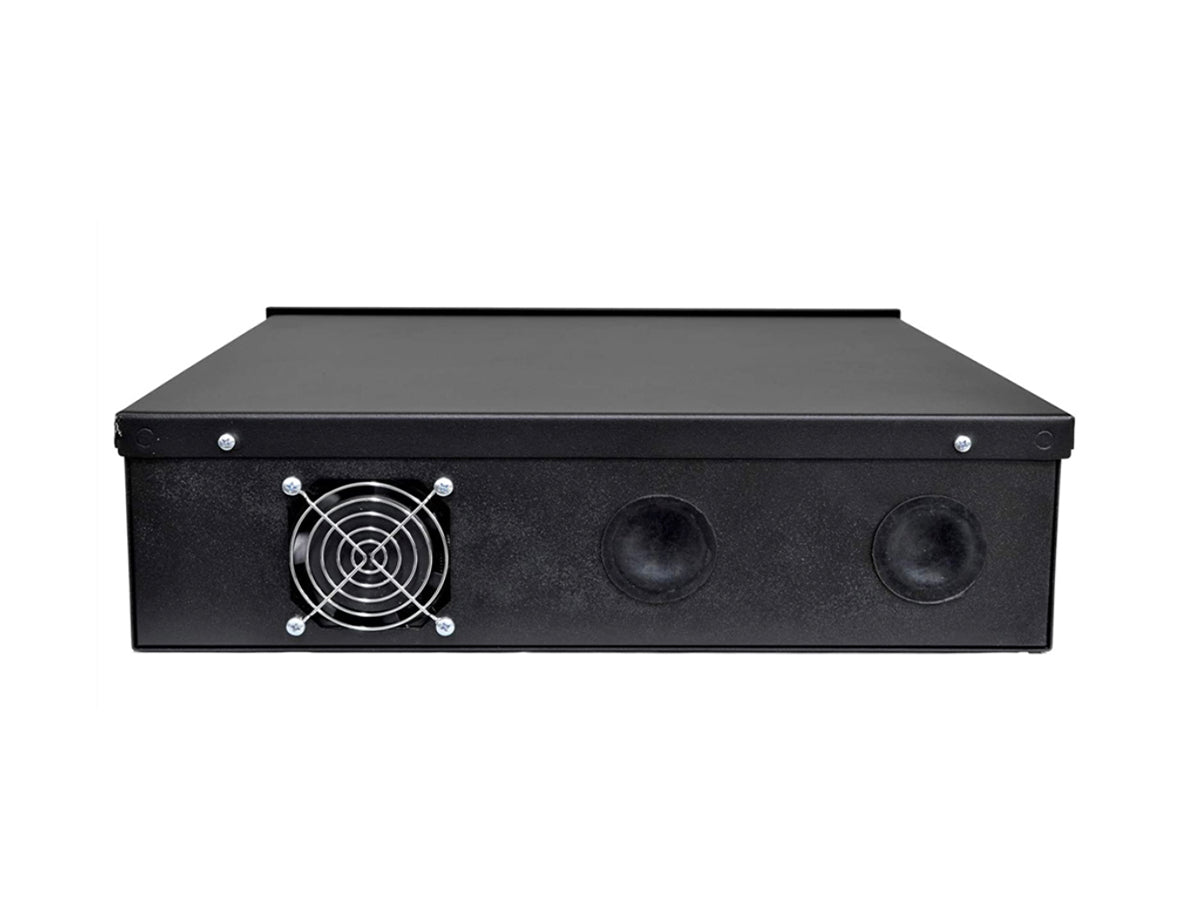 LB-18185 DVR Lock Box, All Steel Casing with Built-In Fan, (2) keys: 18"x18"x5"