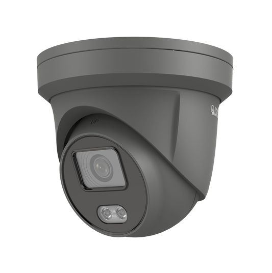 LTCMIP3C42NWB-28MDA, Platinum, IP, Turret, 4 MP, 1/3" Sensor, 2.8mm, True WDR 130dB, Built-in Microphone, MD 2.0 - Human and Vehicle Detection, Color 24/7, Black