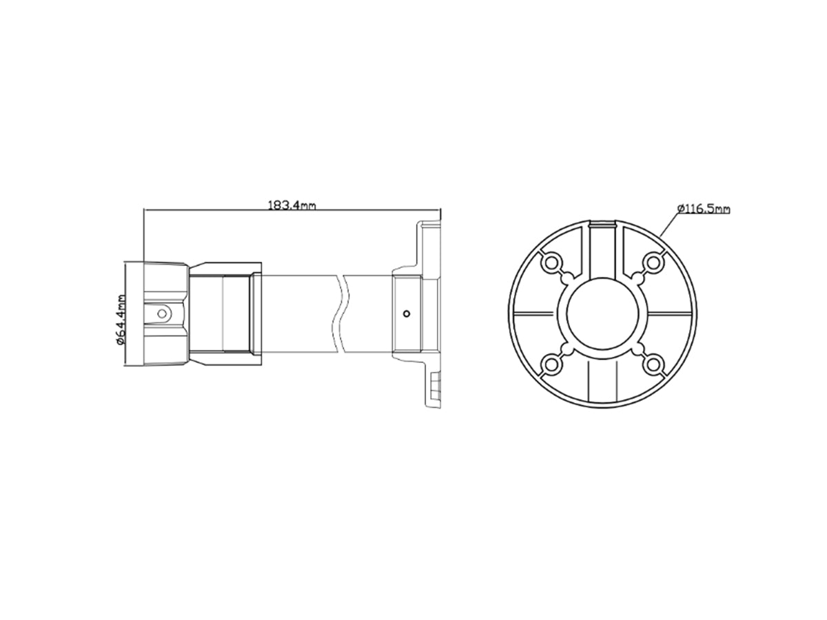 PT-CMT0807 Ceiling Mount Bracket for PTZ (Pendant)
