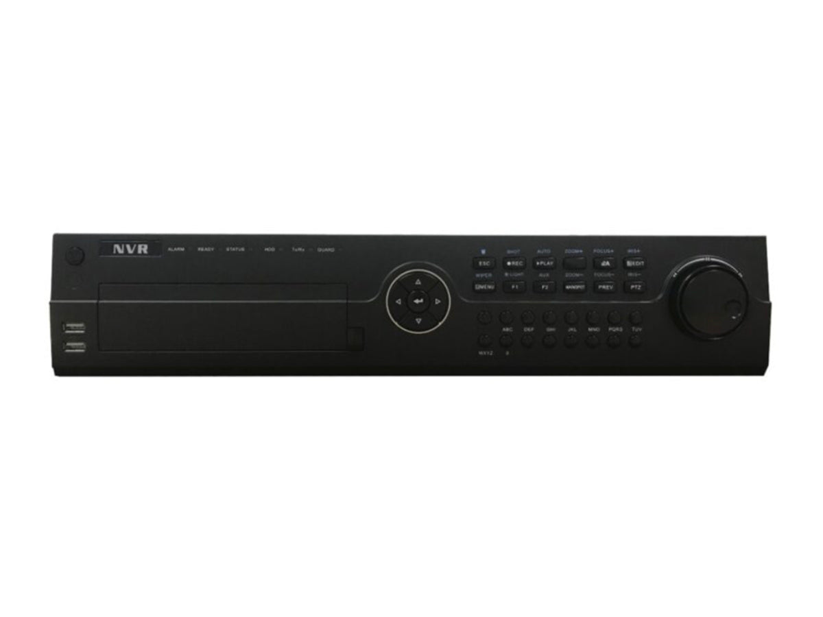 THK-NR510-32 32 Channel NVR with 256Mbps Bit Rate Input  and up to 32-ch IP video, 4 (12TB)SATA interfaces, 1.5U case,19" Rack Mount, 2 Gigabit NIC,  4K Supported, H.265, H.264+, H.264, MPEG4, up to 12MP