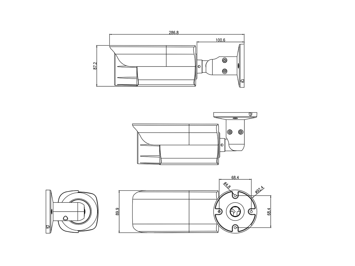 TI-NC416-VBZA 6MP Motorized Bullet Network Camera