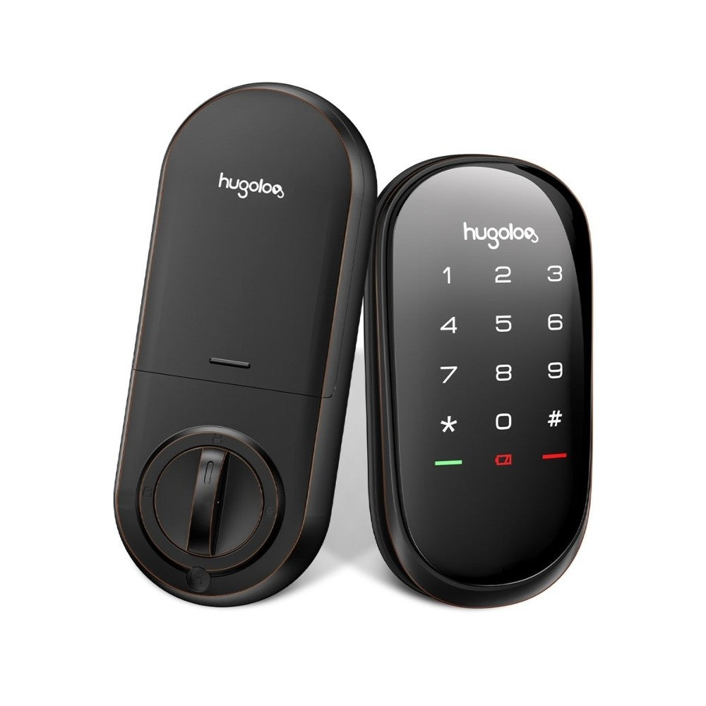 Hugolog HU04-ORB, Hugolog Keyless Smart Lock With Touchscreen (Rubbed Bronze ...