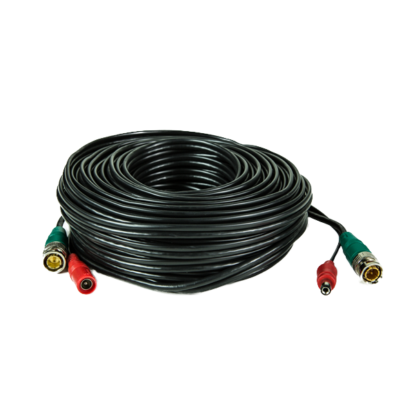 LTAC2100B,Black,Pre-made Siamese Cable with Connectors,60ft