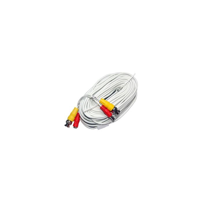 Ltac Cable LTAC2100W-HD, White, Pre-made Siamese Cable with Connectors, 100ft ...
