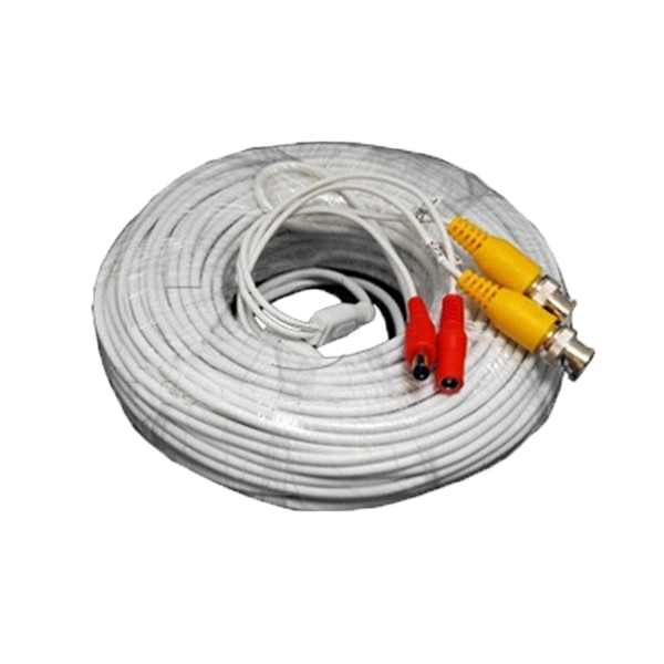 LTAC2125W, White, Pre-made Siamese Cable with Connectors,125ft ...