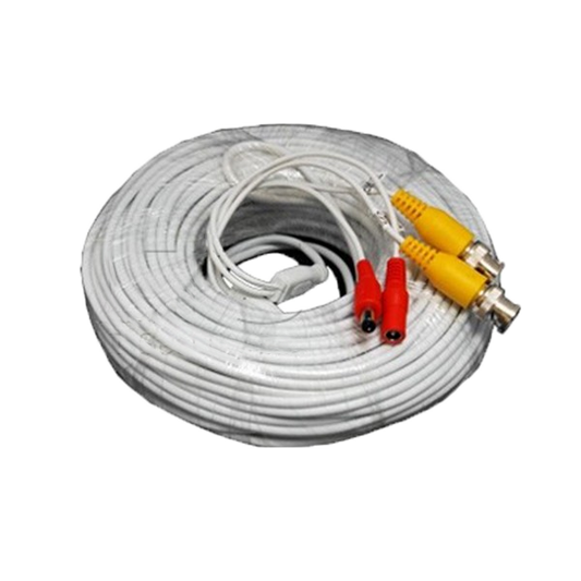 LTAC2125W, White, Pre-made Siamese Cable with Connectors,125ft