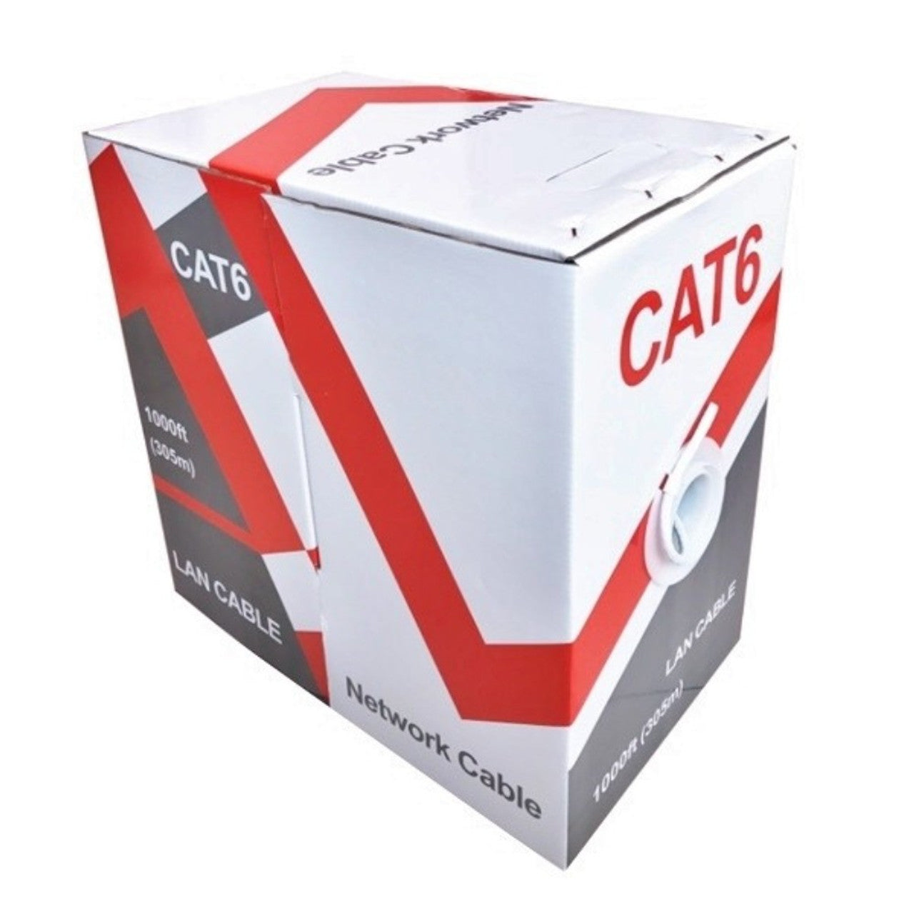 Ltac Cable LTAC6250W-CMR, White, 99.99% Oxygen-Free Copper Network Cable, CAT-6 ...