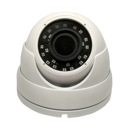 TVI-20SDVW-M Dome-Turret Cameras, 1/2.9" 2.0 Megapixel SONY CMOS, Motorized Lens, 2.8-12mm 2.0 HD Lens, 1920*1250p, (HD-TVI), 24pcs IR LEDs, Up to 150ft, DWDR, BLC, HLC, IP66 Weather Proof, White, DC 12V, Wall/ Ceiling Mountable, CoC